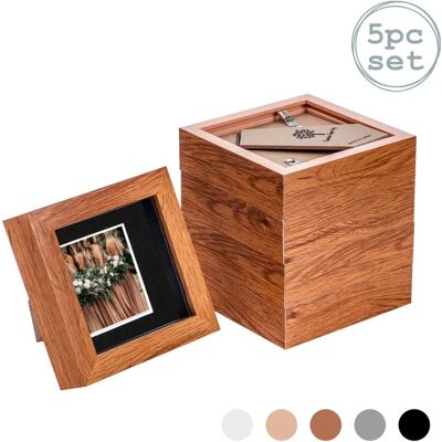 Nicola Spring - 3D Box Photo Frame - Noir - 4x4 - Photo Frame - Publicité Nicola Spring - 3D Box Photo Frame - Noir - 4x4 - Photo Frame - Publicité