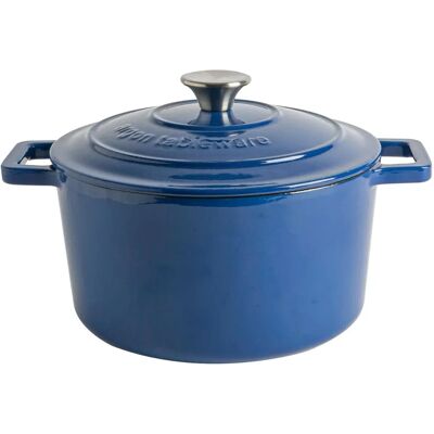 Argon Tableware Cast Iron Casserole Dish - Enameled Dutch Oven - Self-Basting Li Argon Tableware Cast Iron Casserole Dish - Enameled Dutch Oven - Self-Basting Li