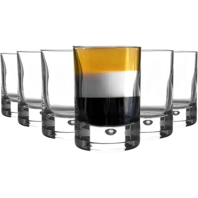 Bormioli Rocco 12 Pièces Ensemble de Verres à Shooter - Verres Contemporains Classiques - Base à Bulles - 65ml - Publicité Bormioli Rocco 12 Pièces Ensemble de Verres à Shooter - Verres Contemporains Classiques - Base à Bulles - 65ml - Publicité