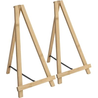 Argon Tableware 6 Piece Small Wooden Easel Set - Beige - Pine - 20cm - Display Argon Tableware 6 Piece Small Wooden Easel Set - Beige - Pine - 20cm - Display