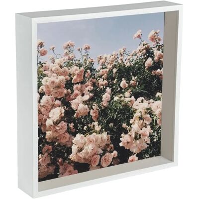 Nicola Spring - Box Frame 12x12 - White - Acrylic - Photo Frame Nicola Spring - Box Frame 12x12 - White - Acrylic - Photo Frame