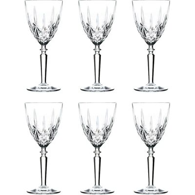 RCR Crystal Wine Glasses Set - 290ml - 6 Pack - Clear RCR Crystal Wine Glasses Set - 290ml - 6 Pack - Clear