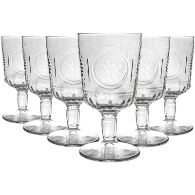 Bormioli Rocco - Romantic Ridged Wine Glasses - 320ml Bormioli Rocco - Romantic Ridged Wine Glasses - 320ml