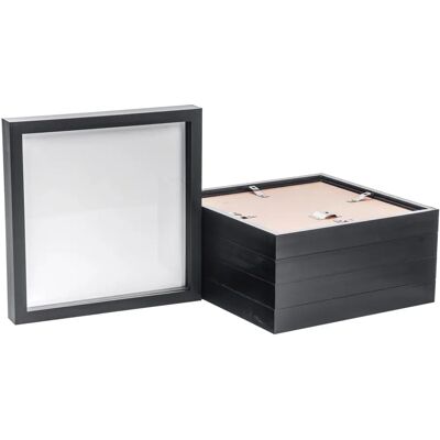 Nicola Spring Photo Frame - Acrylic Box Frame - 20x20in - Black - Pack of 5 Nicola Spring Photo Frame - Acrylic Box Frame - 20x20in - Black - Pack of 5
