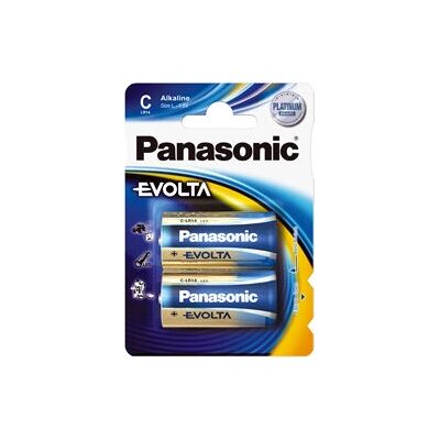 Pile alcaline jetable Panasonic Evolta C - Batterie - Publicité Pile alcaline jetable Panasonic Evolta C - Batterie - Publicité