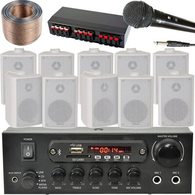Tannoy - Loops 5 Zone Bluetooth System - 10x60W Tannoy - Loops 5 Zone Bluetooth System - 10x60W