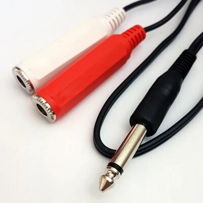 OEM - Splitter - 0.5m 6.35mm mono male to 2x 1/4in female - Cable OEM - Splitter - 0.5m 6.35mm mono male to 2x 1/4in female - Cable