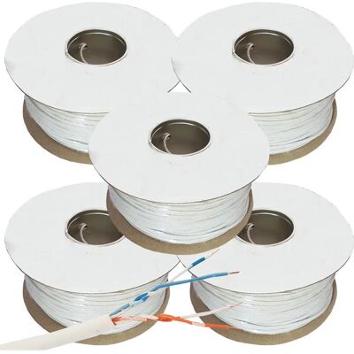 Loops - 1000m BT Telephone Copper Cable - 2 Pair - Cable Reel Loops - 1000m BT Telephone Copper Cable - 2 Pair - Cable Reel