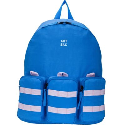 Artsac Jakson Triple Pocket Large Backpack - Blue - Unisex Artsac Jakson Triple Pocket Large Backpack - Blue - Unisex