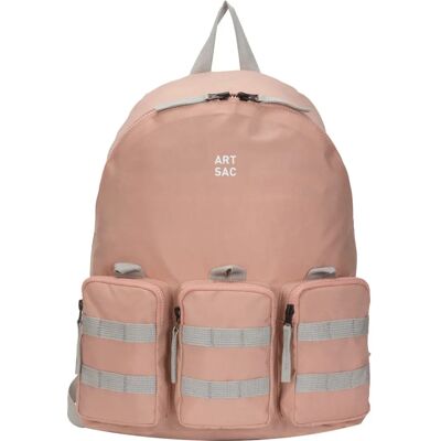 Artsac Jakson Triple Pocket Large Backpack - Pink - Unisex - Large Capacity - Stylish Artsac Jakson Triple Pocket Large Backpack - Pink - Unisex - Large Capacity - Stylish