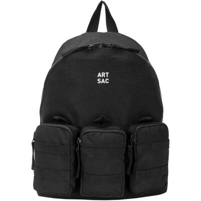 Artsac Jakson Triple Pocket Medium Backpack - Black - Backpack Artsac Jakson Triple Pocket Medium Backpack - Black - Backpack