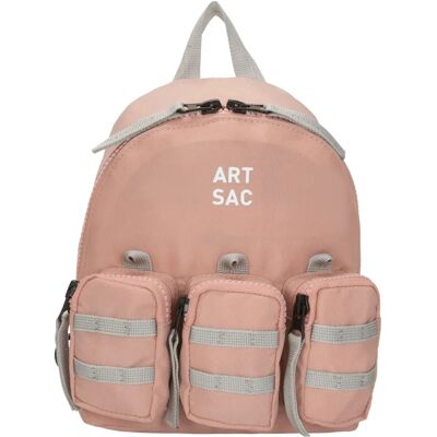 Artsac Jakson Triple Pocket Small Backpack - Pink - Unisex Artsac Jakson Triple Pocket Small Backpack - Pink - Unisex