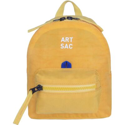 Artsac Jakson Yellow Nylon Backpack - Unisex Small S Artsac Jakson Yellow Nylon Backpack - Unisex Small S