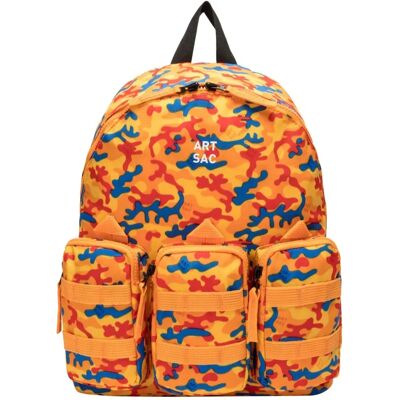 ARTSAC - Jakson Triple M Backpack - Orange Nylon - Backpack ARTSAC - Jakson Triple M Backpack - Orange Nylon - Backpack