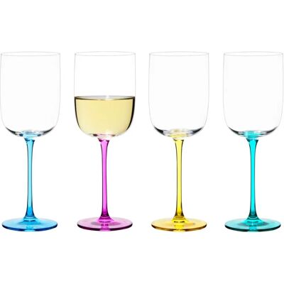Anton Studio Designs Gala Wine Glasses Set of 4 - Assorted Anton Studio Designs Gala Wine Glasses Set of 4 - Assorted