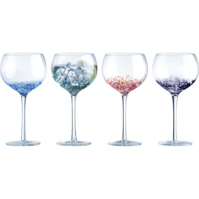 Anton Studio Designs Set of 4 Speckle Gin Glasses - Glassware Anton Studio Designs Set of 4 Speckle Gin Glasses - Glassware
