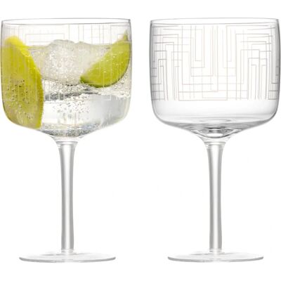 Anton Studio Designs - Maze - 2er-Pack - Deco - Gin Gläser Anton Studio Designs - Maze - 2er-Pack - Deco - Gin Gläser