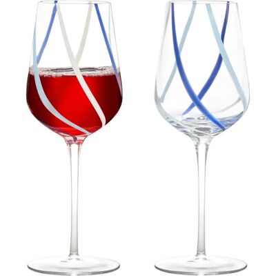 Anton Studio Designs Rio Azure Set of 2 Wine Glasses - Wine Glasses Anton Studio Designs Rio Azure Set of 2 Wine Glasses - Wine Glasses