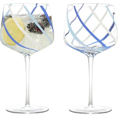 Anton Studio Designs Rio Azure Set of 2 Gin Glasses - Modern Design Anton Studio Designs Rio Azure Set of 2 Gin Glasses - Modern Design