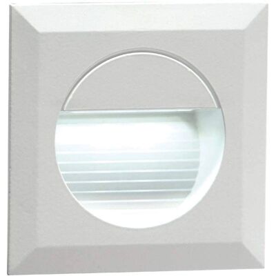 Knightsbridge White Square LED Light - Recessed - IP54 - 6 LEDs Knightsbridge White Square LED Light - Recessed - IP54 - 6 LEDs
