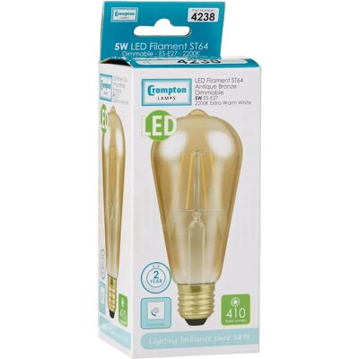 Crompton - 5W Squirrel Cage - 2200K - ES/E27 - Bulb Crompton - 5W Squirrel Cage - 2200K - ES/E27 - Bulb