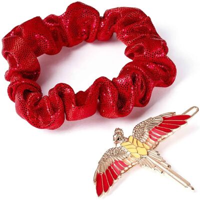 Conjunto de acessórios de cabelo Harry Potter Fawkes para mulheres Conjunto de acessórios de cabelo Harry Potter Fawkes para mulheres