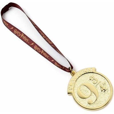 The Carat Shop Harry Potter Świąteczna dekoracja Pętla 9 3/4 - Burgundia/Złoto The Carat Shop Harry Potter Świąteczna dekoracja Pętla 9 3/4 - Burgundia/Złoto