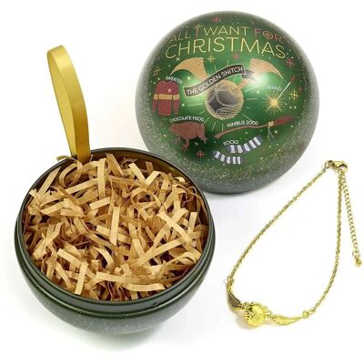 Bombka i Bransoletka Golden Snitch Harry Potter - Święta Bombka i Bransoletka Golden Snitch Harry Potter - Święta