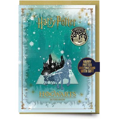 Harry Potter - Hogwarts Winter - Märke - Hälsningskort Harry Potter - Hogwarts Winter - Märke - Hälsningskort