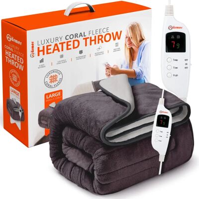 Wärmer - Luxury Coral Fleece Large - Electric Heated Throw Wärmer - Luxury Coral Fleece Large - Electric Heated Throw