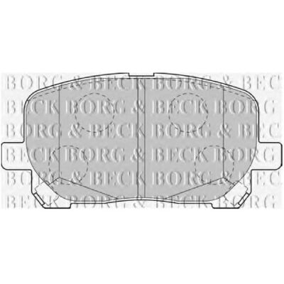 Borg & Beck - BBP1837 - Toyota Noah Voxy - Brake Pad Set Borg & Beck - BBP1837 - Toyota Noah Voxy - Brake Pad Set