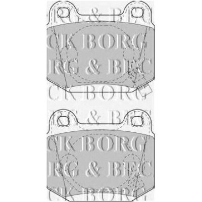 Borg & Beck Model BBP1899 Rear Brake Pads Set - Brake Pad Set for Peugeot 607 Citroen C5 Borg & Beck Model BBP1899 Rear Brake Pads Set - Brake Pad Set for Peugeot 607 Citroen C5