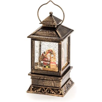 Konstsmide 2800-000 Lanterne LED de neige avec Père Noël & enfants - Intérieur IP20 Konstsmide 2800-000 Lanterne LED de neige avec Père Noël & enfants - Intérieur IP20