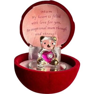 Ours en verre Thorness - dans boîte cadeau - Pour une maman spéciale - Publicité Ours en verre Thorness - dans boîte cadeau - Pour une maman spéciale - Publicité