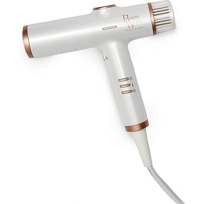 Beautyworks Aeris Lightweight Digital Hairdryer - White and Gold - Hair Dryer Beautyworks Aeris Lightweight Digital Hairdryer - White and Gold - Hair Dryer