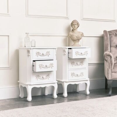 Melody Maison - Antique White Bedside Table Melody Maison - Antique White Bedside Table