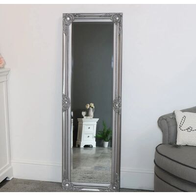 Brand Model Bevelled Glass Silver Mirror - Tall 47x142cm Brand Model Bevelled Glass Silver Mirror - Tall 47x142cm