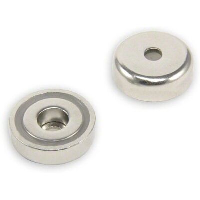 Aimant Pot N42 de first4magnets - 25mm, 8mm, 20kg Aimant Pot N42 de first4magnets - 25mm, 8mm, 20kg