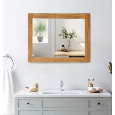 Hallowood Furniture - Oak Framed - 108cm - Mirror Hallowood Furniture - Oak Framed - 108cm - Mirror