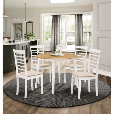 Hallowood Furniture - Dining Set - White Oak Hallowood Furniture - Dining Set - White Oak