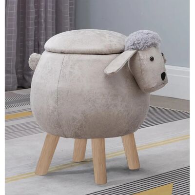 Hallowood Furniture - Ani She1 - Brown - 44x45x36 cm - Foot Stool Hallowood Furniture - Ani She1 - Brown - 44x45x36 cm - Foot Stool