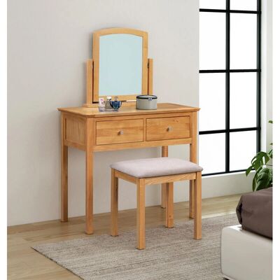 Hallowood Furniture - Hereford - Light Oak - Dressing Table Hallowood Furniture - Hereford - Light Oak - Dressing Table