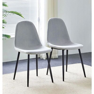 Hallowood - Dining Chairs Set - Grey - Dining Chairs Hallowood - Dining Chairs Set - Grey - Dining Chairs