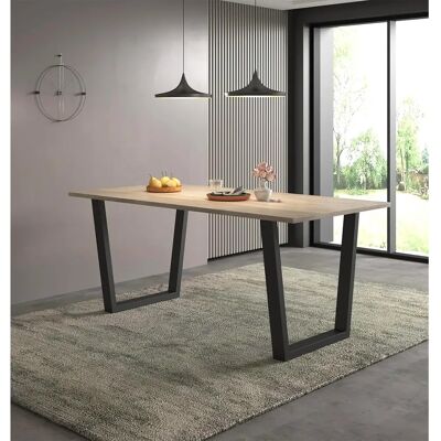 Hallowood Furniture - Large Dining Table - Light Oak Hallowood Furniture - Large Dining Table - Light Oak