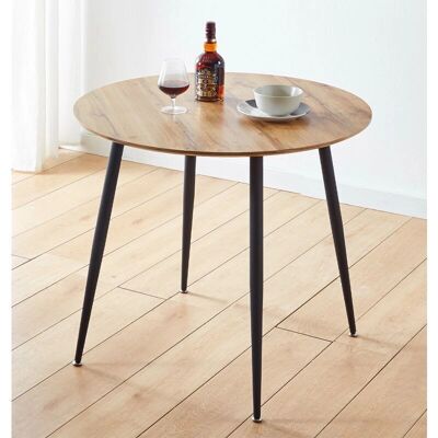 Hallowood Furniture - Cullompton - Brown Oak Effect Top - Dining Table Hallowood Furniture - Cullompton - Brown Oak Effect Top - Dining Table