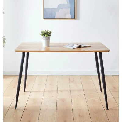 Hallowood Furniture - 120cm - Brown Oak Top - Dining Table Hallowood Furniture - 120cm - Brown Oak Top - Dining Table
