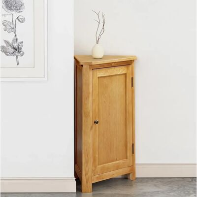 Hallowood - Corner Storage Cupboard - Oak Veneer Hallowood - Corner Storage Cupboard - Oak Veneer