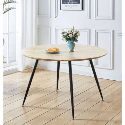 Hallowood Furniture - Table - Oak Effect Top - Dining Table Hallowood Furniture - Table - Oak Effect Top - Dining Table