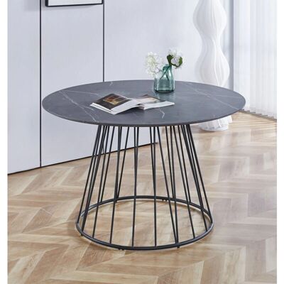 Hallowood Furniture - Cullompton 120cm - Grey Marble Hallowood Furniture - Cullompton 120cm - Grey Marble