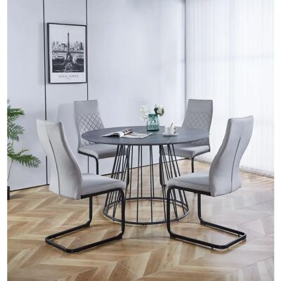 Hallowood Furniture - Dining Table Set - Grey Hallowood Furniture - Dining Table Set - Grey